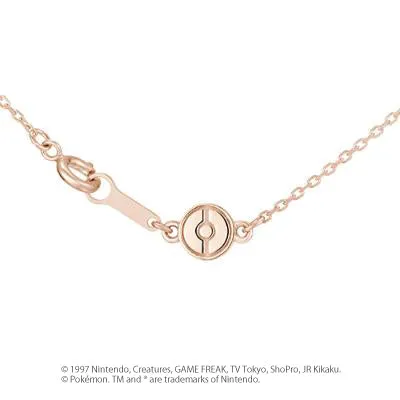 [Pokémon]Vaporeon & Pokéball necklace K18 rose gold