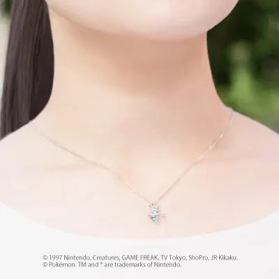 [Pokémon]Vaporeon & Pokéball necklace K18 rose gold