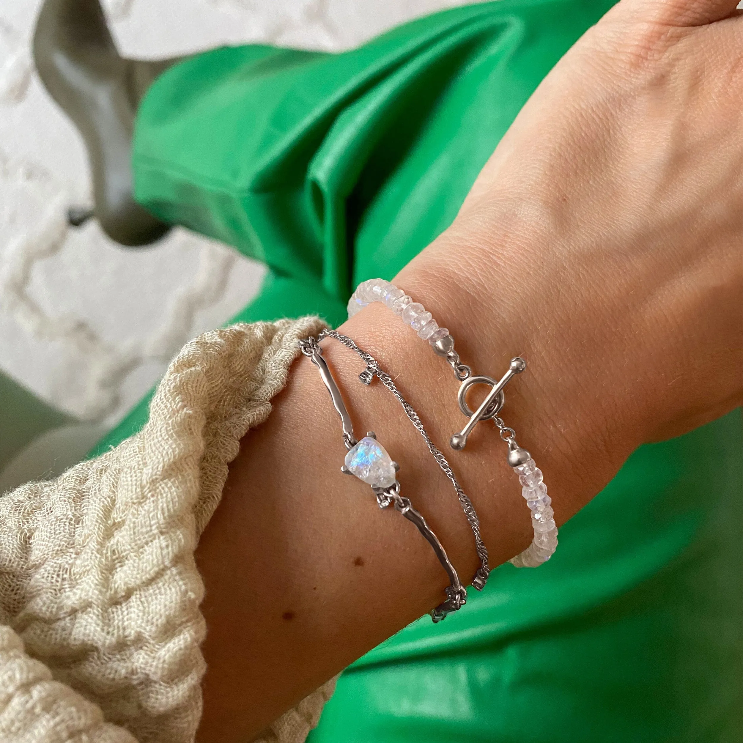Raw Crystal Bracelet - Flow