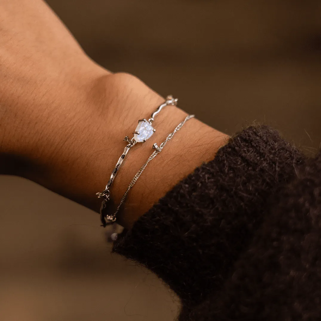 Raw Crystal Bracelet - Flow