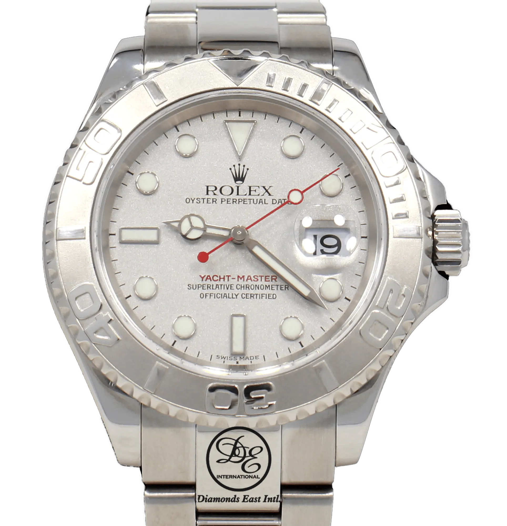 Rolex Yacht-Master 40mm Platinum Bezel 16622 BOX/PAPERS