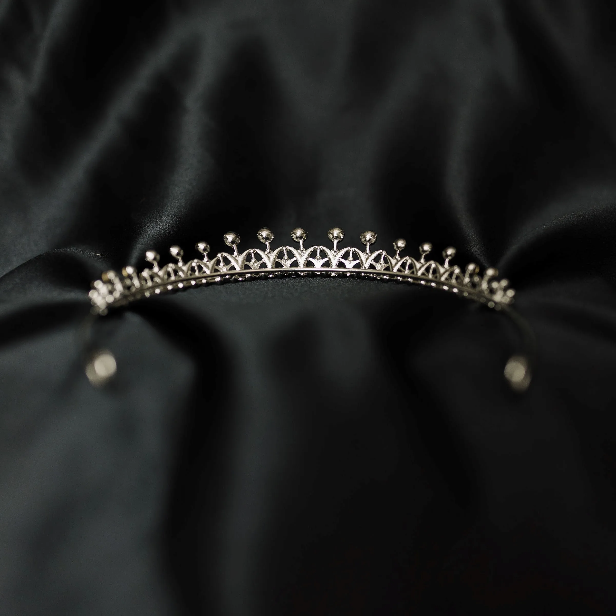 Rory's Tiara in Purple Maroon & Silver