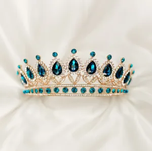 Saya's Tiara in Aquamarine Blue