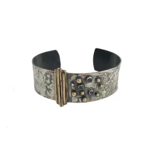 Silver N Sage Bracelet: Moonstone Cuff