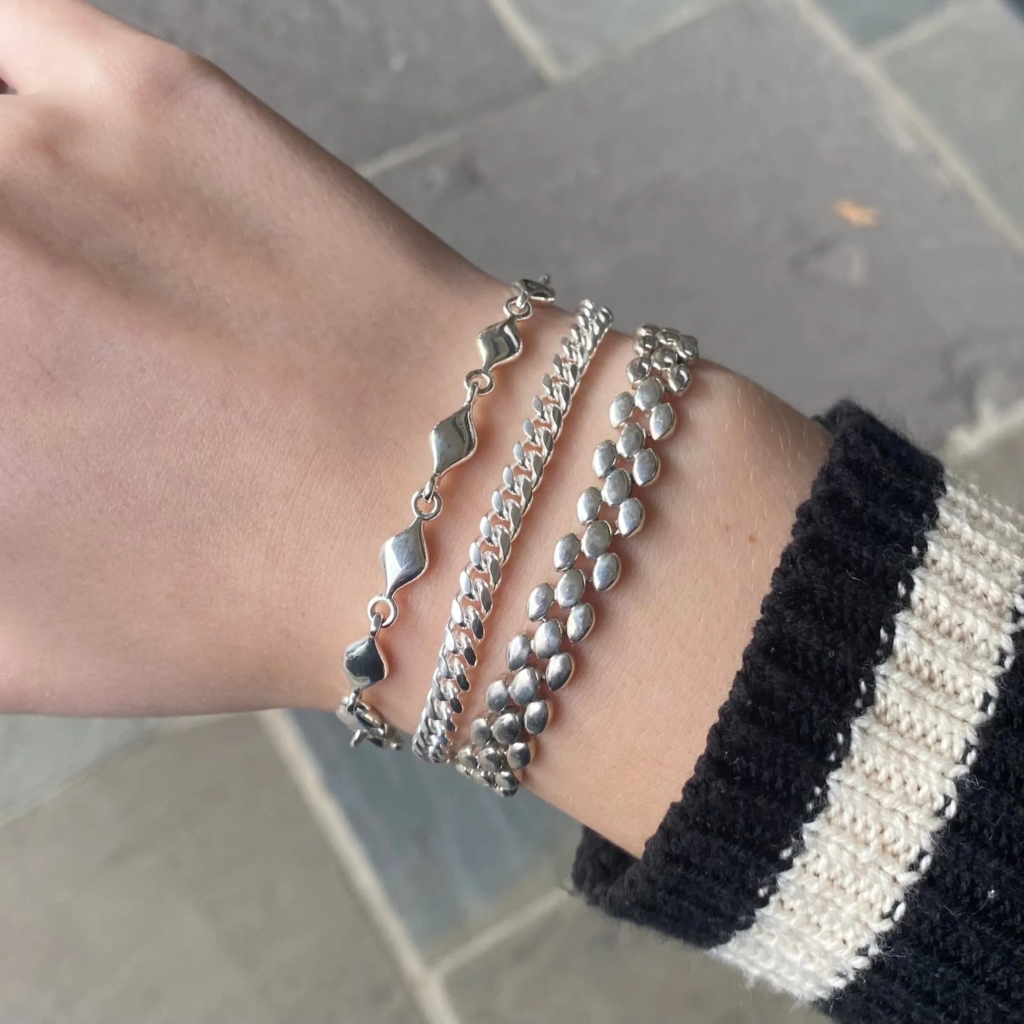 Silver Raindrop Bracelet
