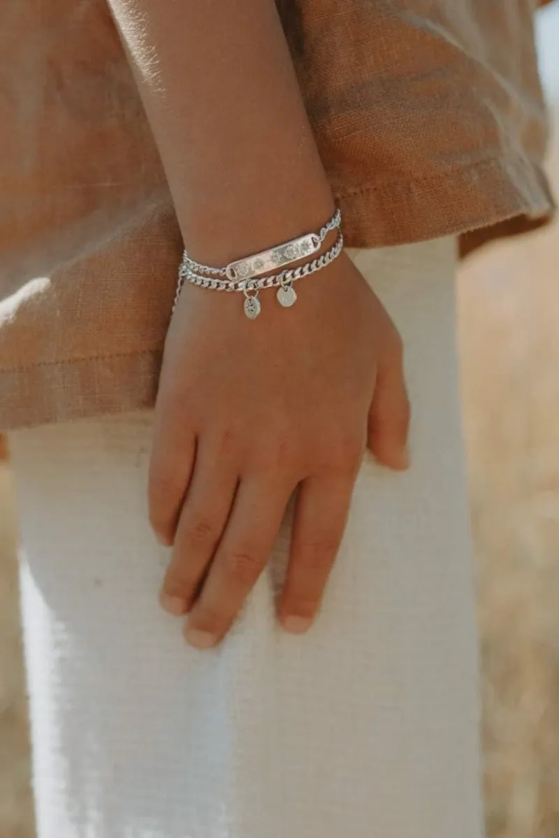 Single Pearl Bracelet - Silver