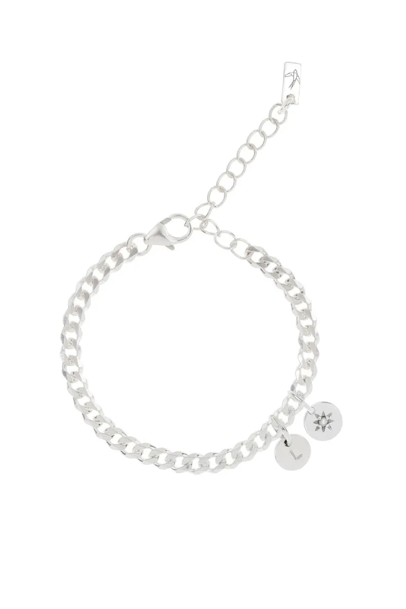 Single Pearl Bracelet - Silver