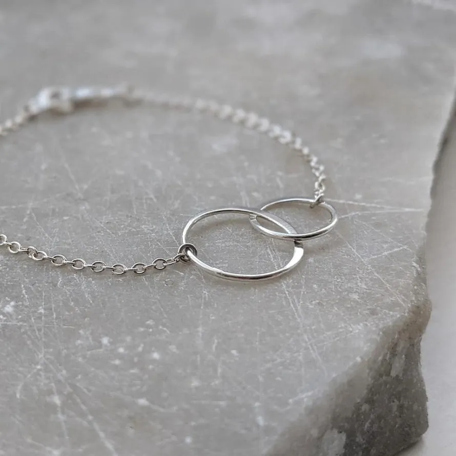 Sterling Silver Linked Loop Bracelet