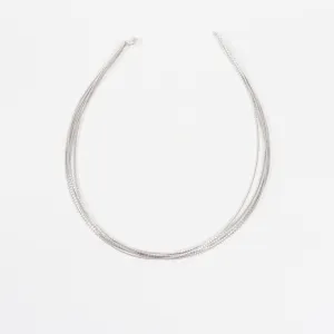 Sterling Silver Necklace with Diamond Cut Wire