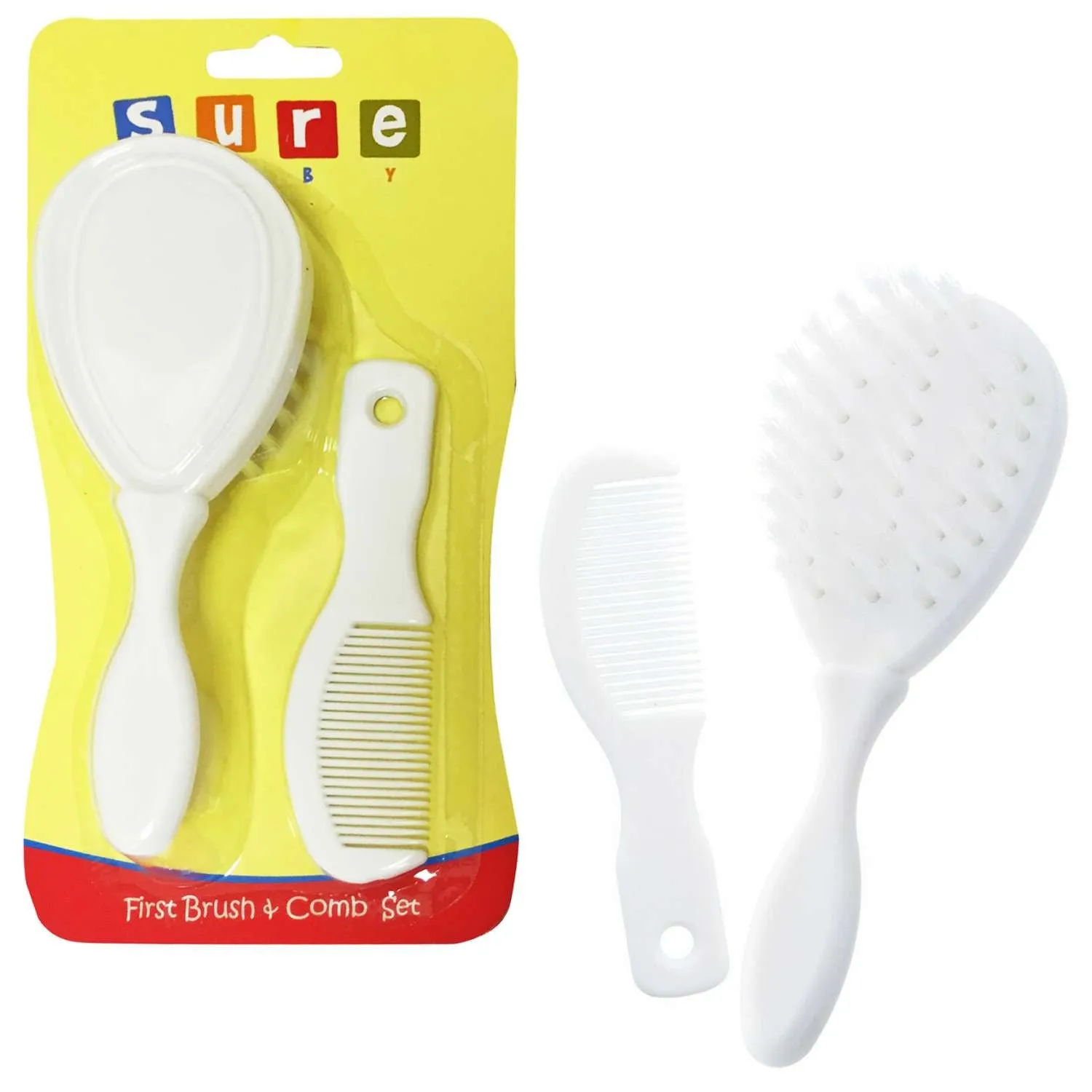 SURE BABY BRUSH & COMB SET
