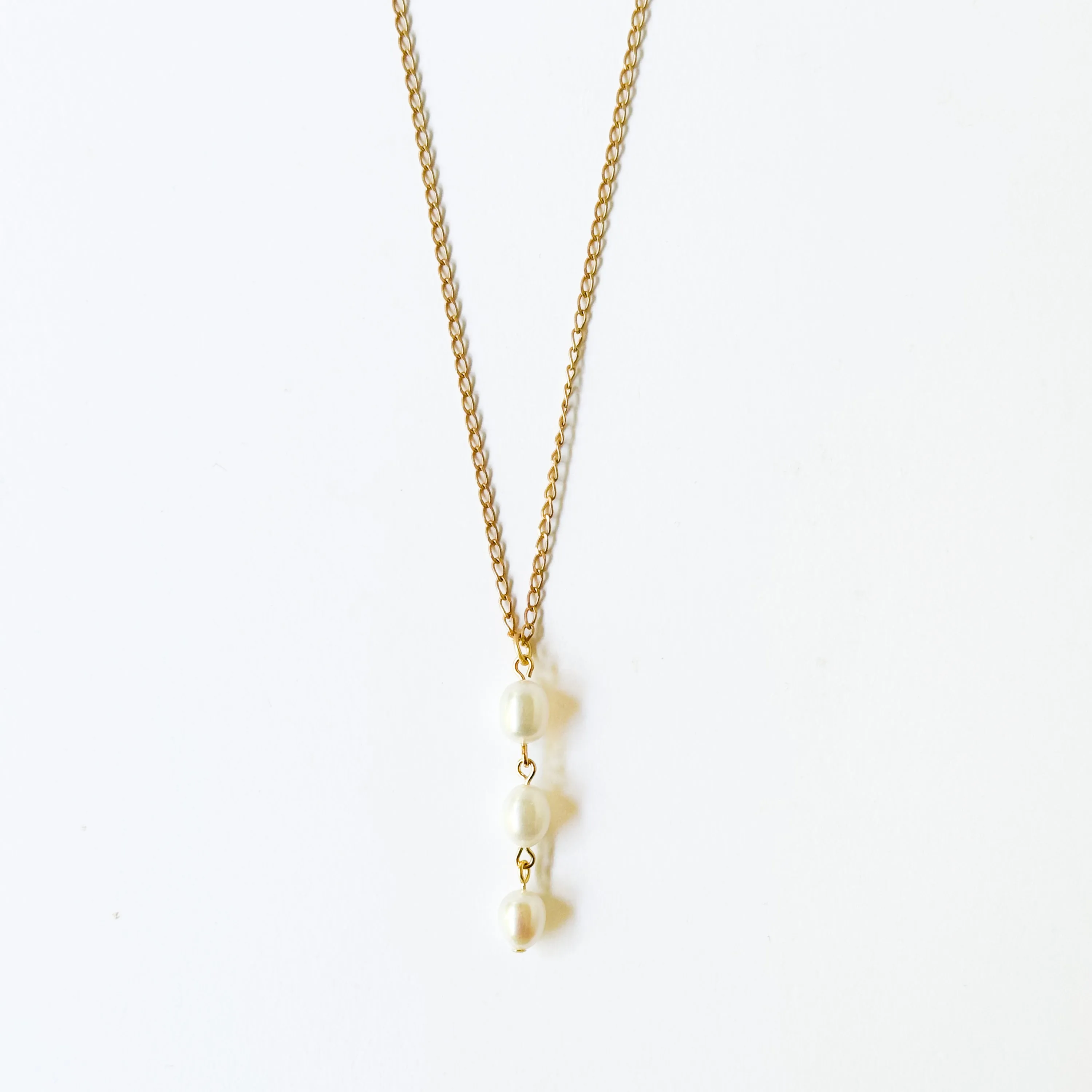 Three Pearl Necklace - WS