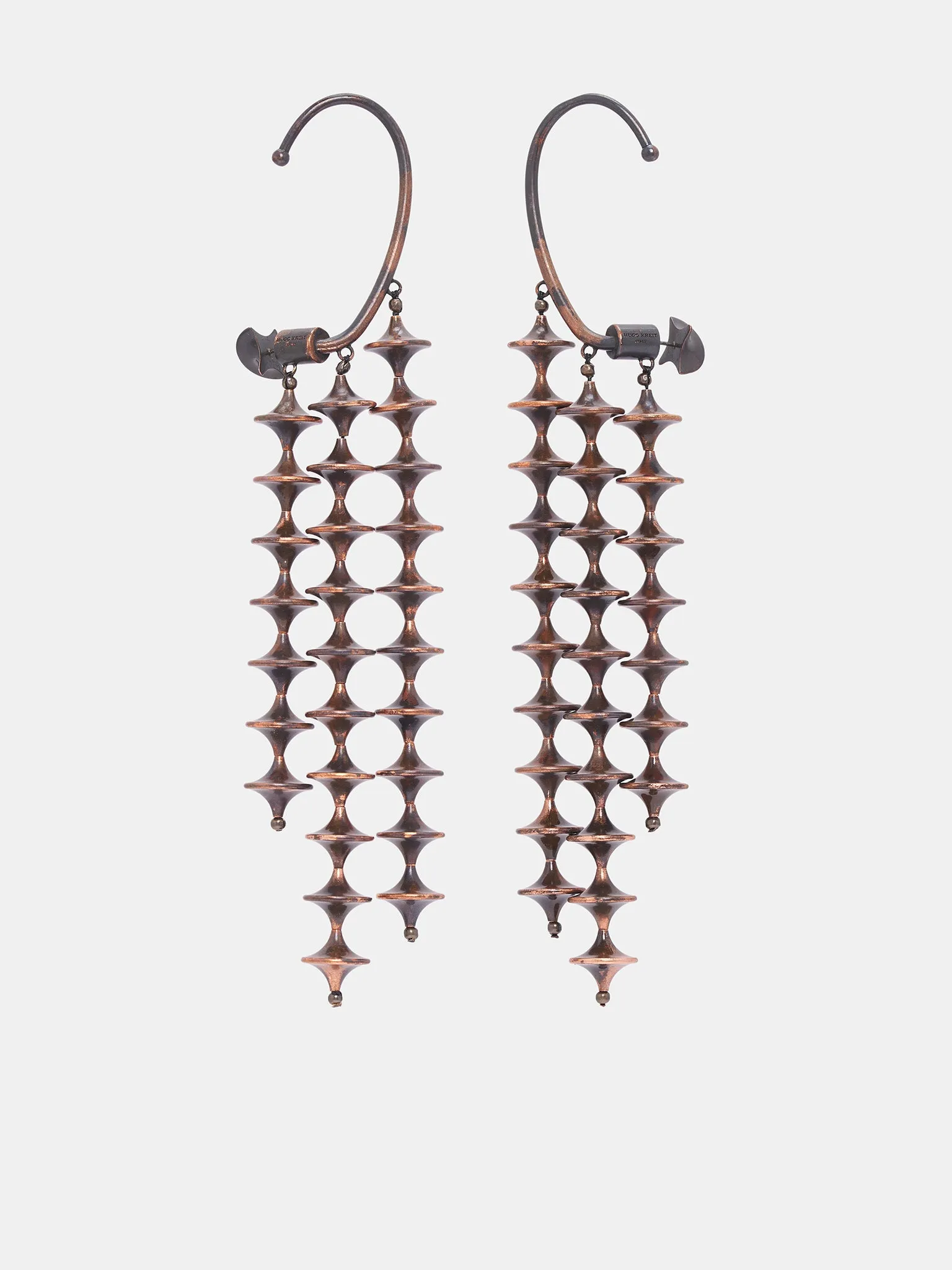 Toupie River Earrings (TOU-EAR-COP-COPPER)
