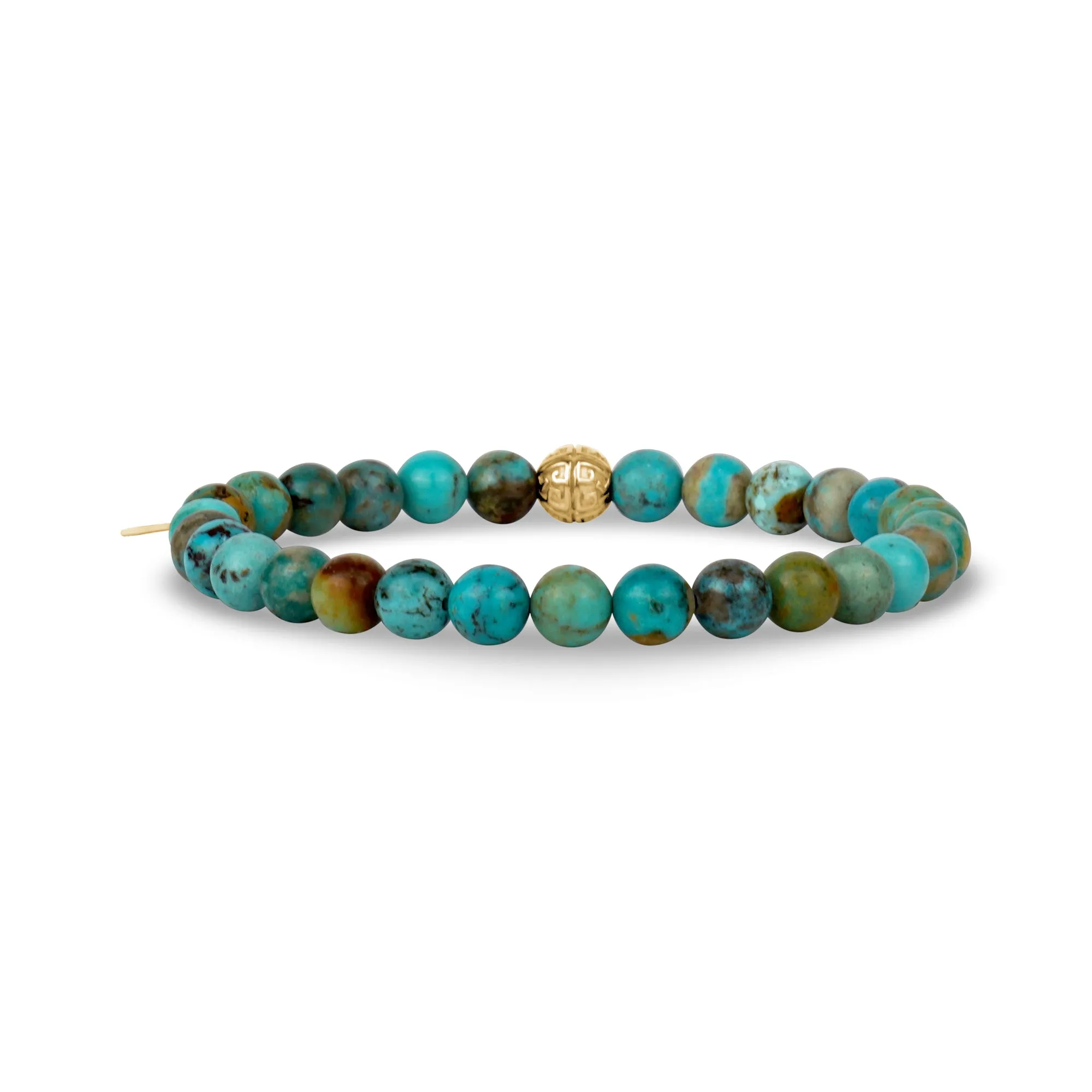 Turquoise Bead Bracelet | 6MM