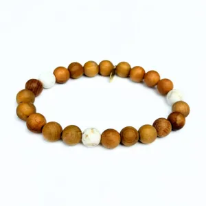 Turquoise   Sandalwood Bracelet Essential Oil Diffuser | Triangle Collection