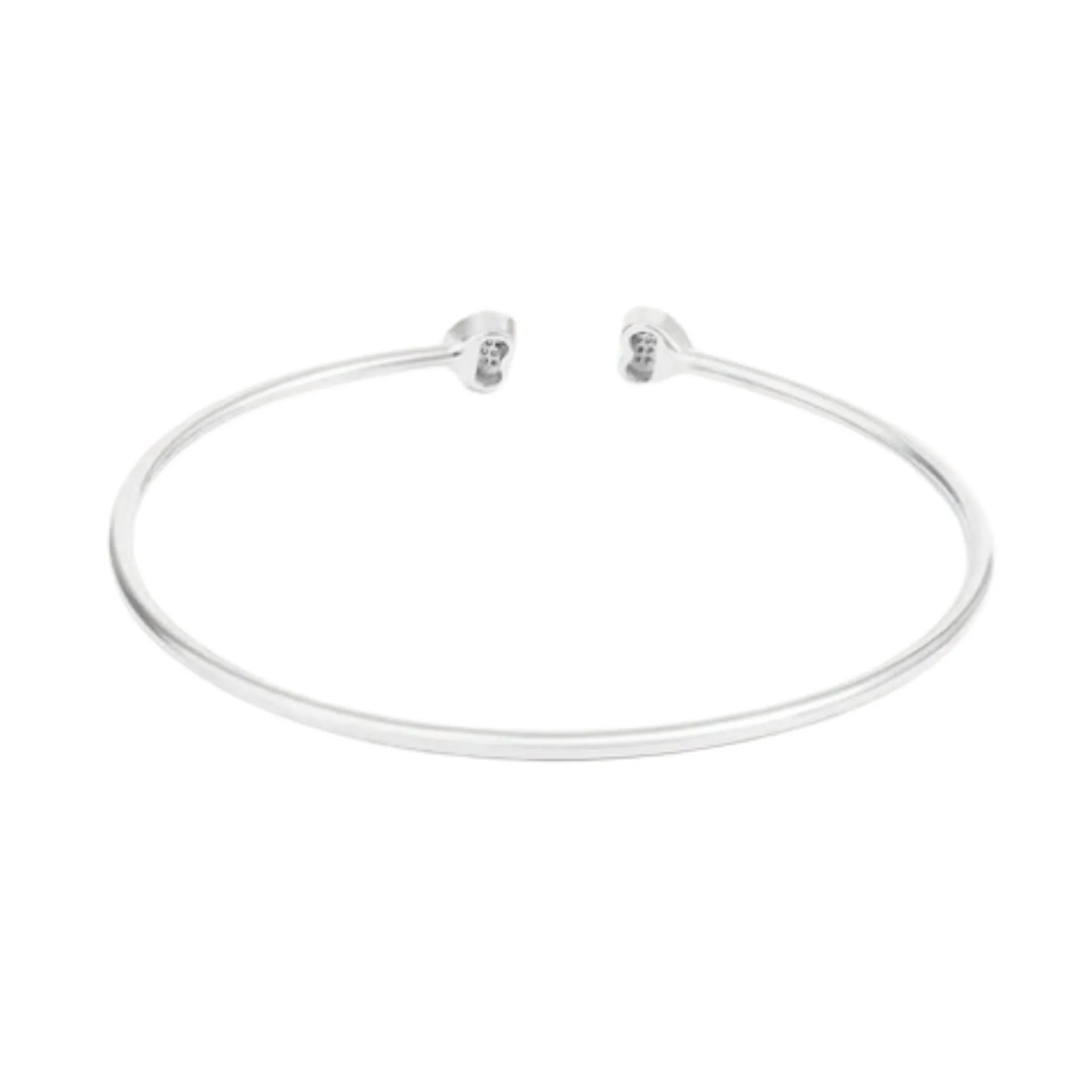 Twin Hearts Cuff Bracelet