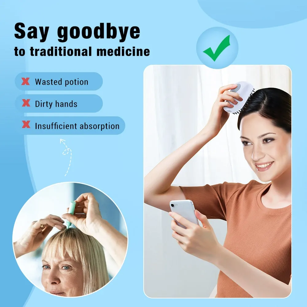 Visual Scalp Medication Comb With LED